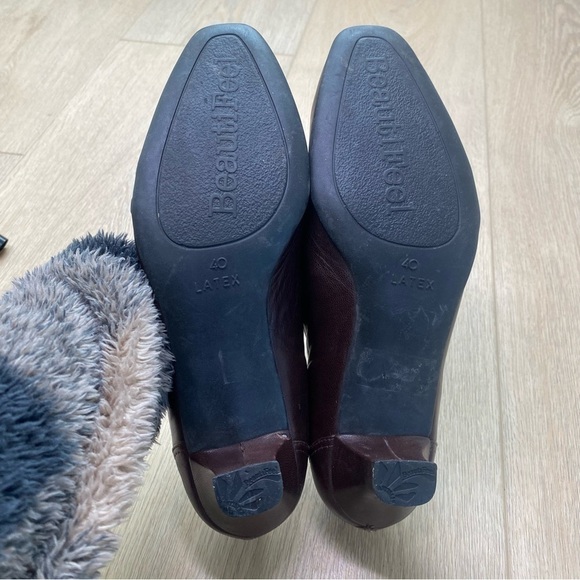 BeautiFeel Brown Leather Bow Leather Pumps - Picture 5 of 6